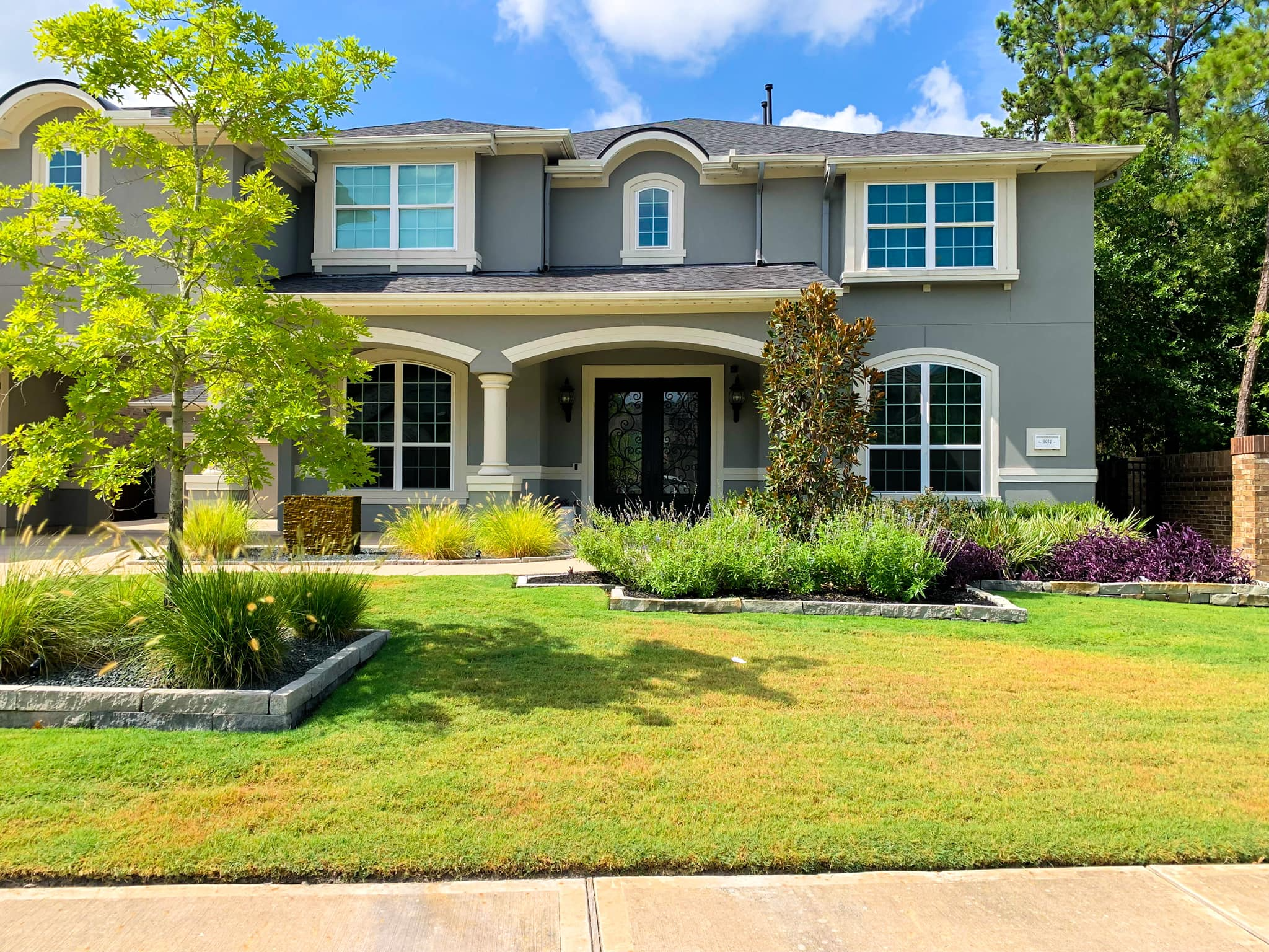 Hardscaping project in Conroe