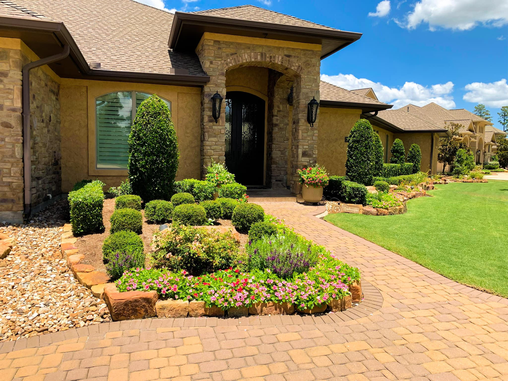 Landscape Lighting project in Tomball