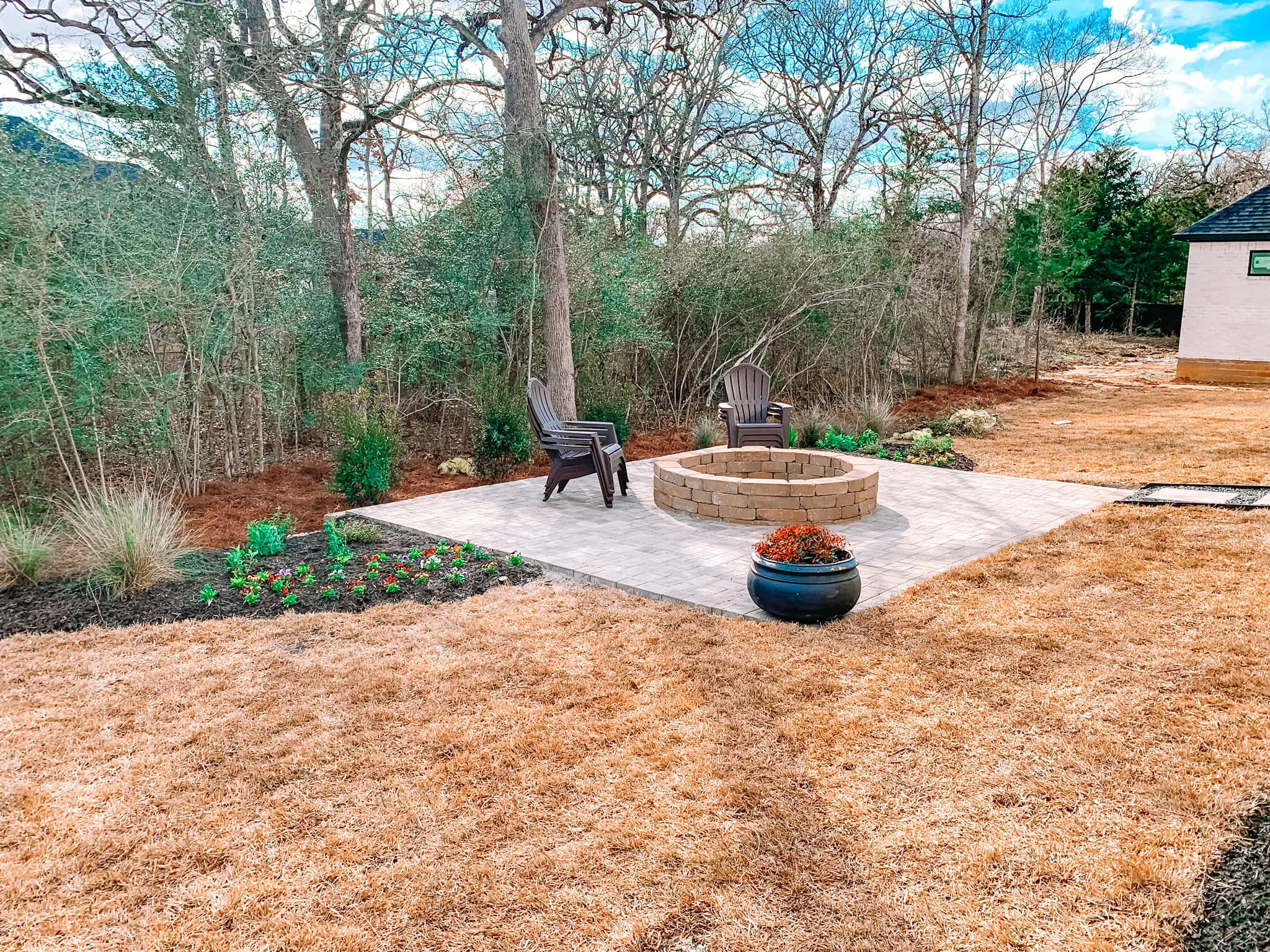 Landscaping project in Willis