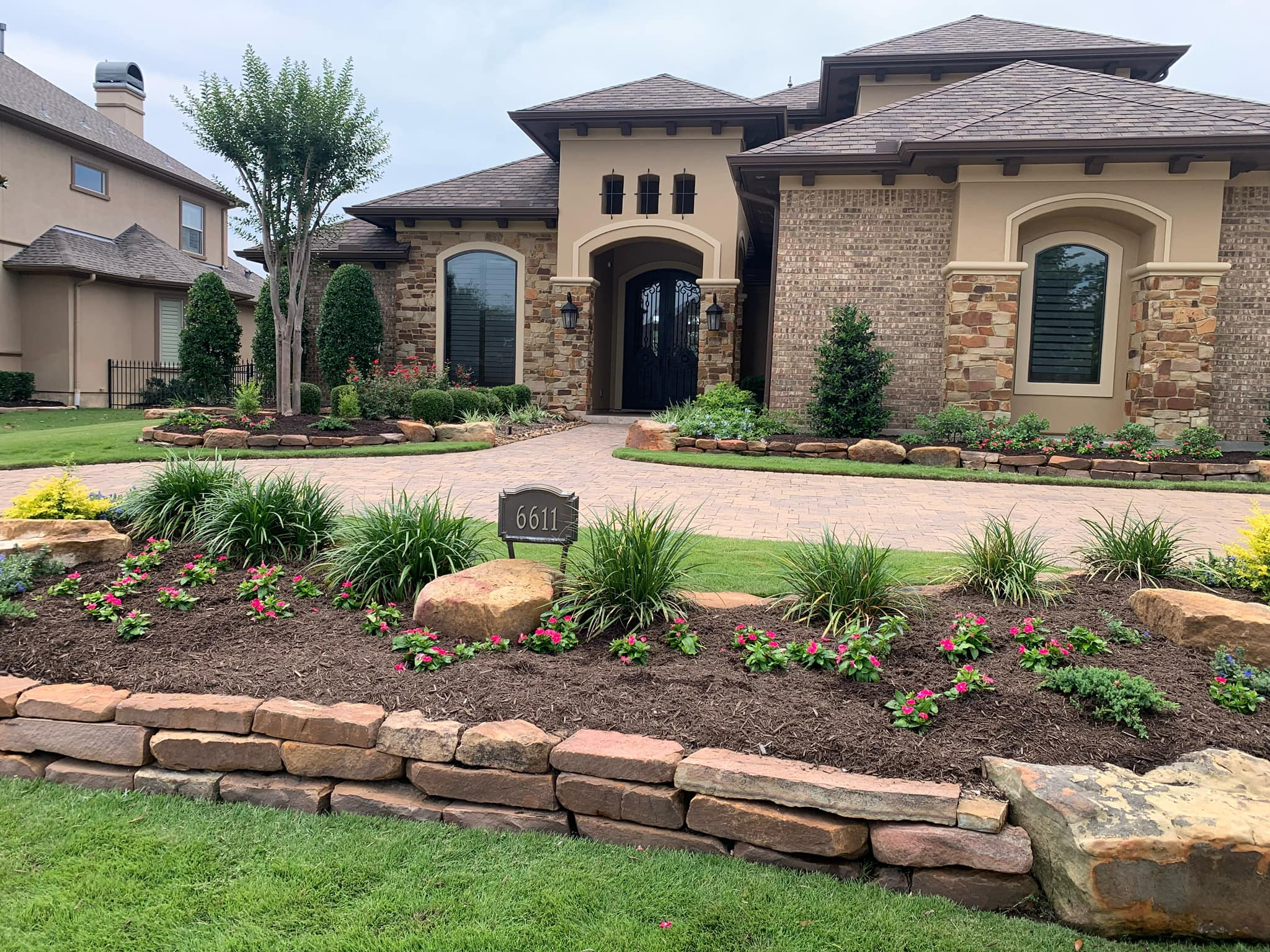 Landscape Lighting project in Spring