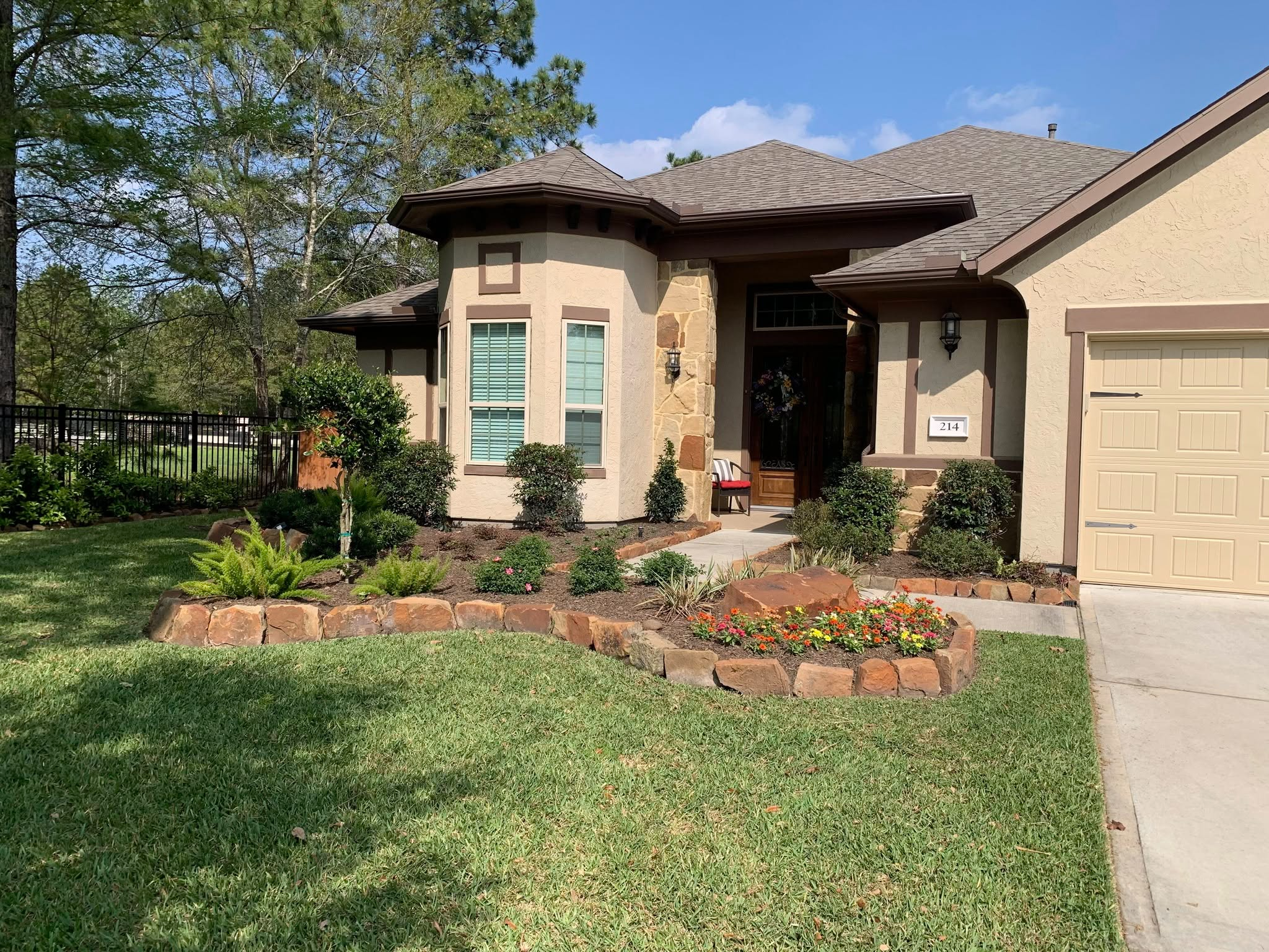 Hardscaping project in Spring